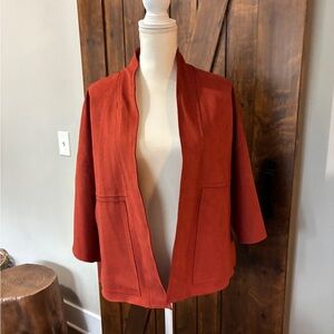 THML for Anthropologie Women's XS Burnt Orange Kimono Top - EUC